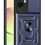 Uray store Samsung Galaxy A07 4G Pars Lens Yüzüklü Silikon - Lacivert