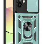 Uray store Samsung Galaxy A07 4G Pars Lens Yüzüklü Silikon - Yeşil