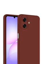 Uray store Samsung Galaxy A07 4G First Silikon - Bordo - Görsel 2