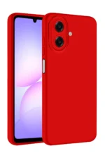 Uray store Samsung Galaxy A07 4G First Silikon - Kırmızı