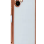 Uray store Samsung Galaxy A07 4G Razer Lensli Silikon - Çöl Titanyum