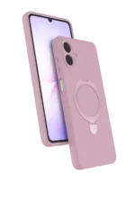 Uray store Samsung Galaxy A07 4G Regal Magsafe Standlı Kapak - Açık Pembe