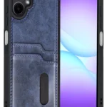 Uray store Samsung Galaxy A07 4G Sara Kartvizitli Deri Kılıf - Lacivert