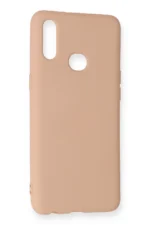 Uray store Samsung Galaxy A10S Kılıf Nano içi Kadife Silikon - Pudra - Görsel 3