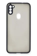 Uray store Samsung Galaxy A11 Kılıf Montreal Silikon Kapak - Lacivert - Görsel 2
