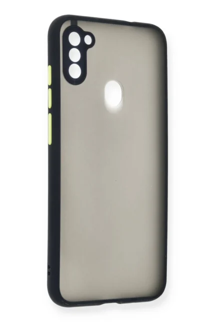 Uray store Samsung Galaxy A11 Kılıf Montreal Silikon Kapak - Lacivert