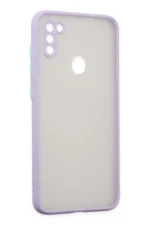 Uray store Samsung Galaxy A11 Kılıf Montreal Silikon Kapak - Mor - Görsel 3