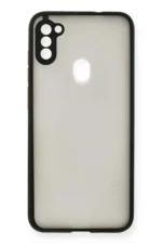 Uray store Samsung Galaxy A11 Kılıf Montreal Silikon Kapak - Siyah - Görsel 2