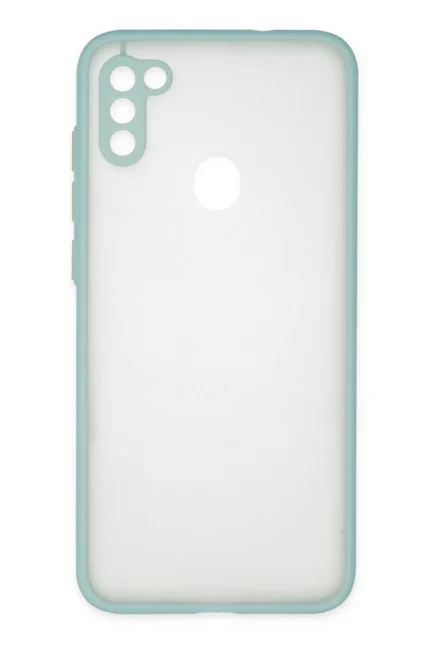 Uray store Samsung Galaxy A11 Kılıf Montreal Silikon Kapak - Turkuaz