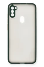 Uray store Samsung Galaxy A11 Kılıf Montreal Silikon Kapak - Yeşil - Görsel 2