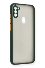 Uray store Samsung Galaxy A11 Kılıf Montreal Silikon Kapak - Yeşil