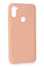 Uray store Samsung Galaxy A11 Kılıf Nano içi Kadife Silikon - Pudra - Görsel 2