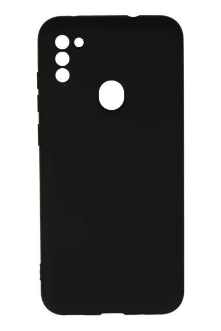 Uray store Samsung Galaxy A11 Kılıf Nano içi Kadife Silikon - Siyah