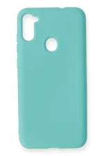 Uray store Samsung Galaxy A11 Kılıf Nano içi Kadife Silikon - Turkuaz - Görsel 2