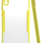 Uray store Samsung Galaxy A11 Kılıf Platin Silikon - Sarı