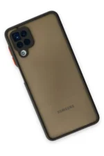 Uray store Samsung Galaxy A12 Kılıf Montreal Silikon Kapak - Siyah - Görsel 2