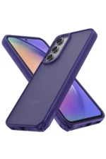 Uray store Samsung Galaxy A14 4G Kılıf Elegant Kapak - Derin Mor