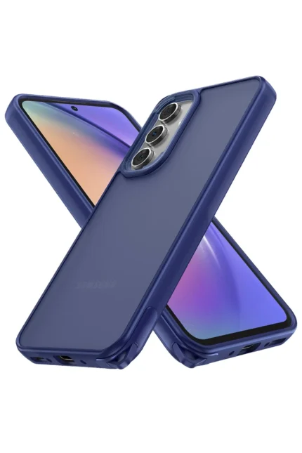 Uray store Samsung Galaxy A14 4G Kılıf Elegant Kapak - Lacivert