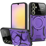 Uray store Samsung Galaxy A14 4G Kılıf Joy Lens Standlı Kapak - Mor