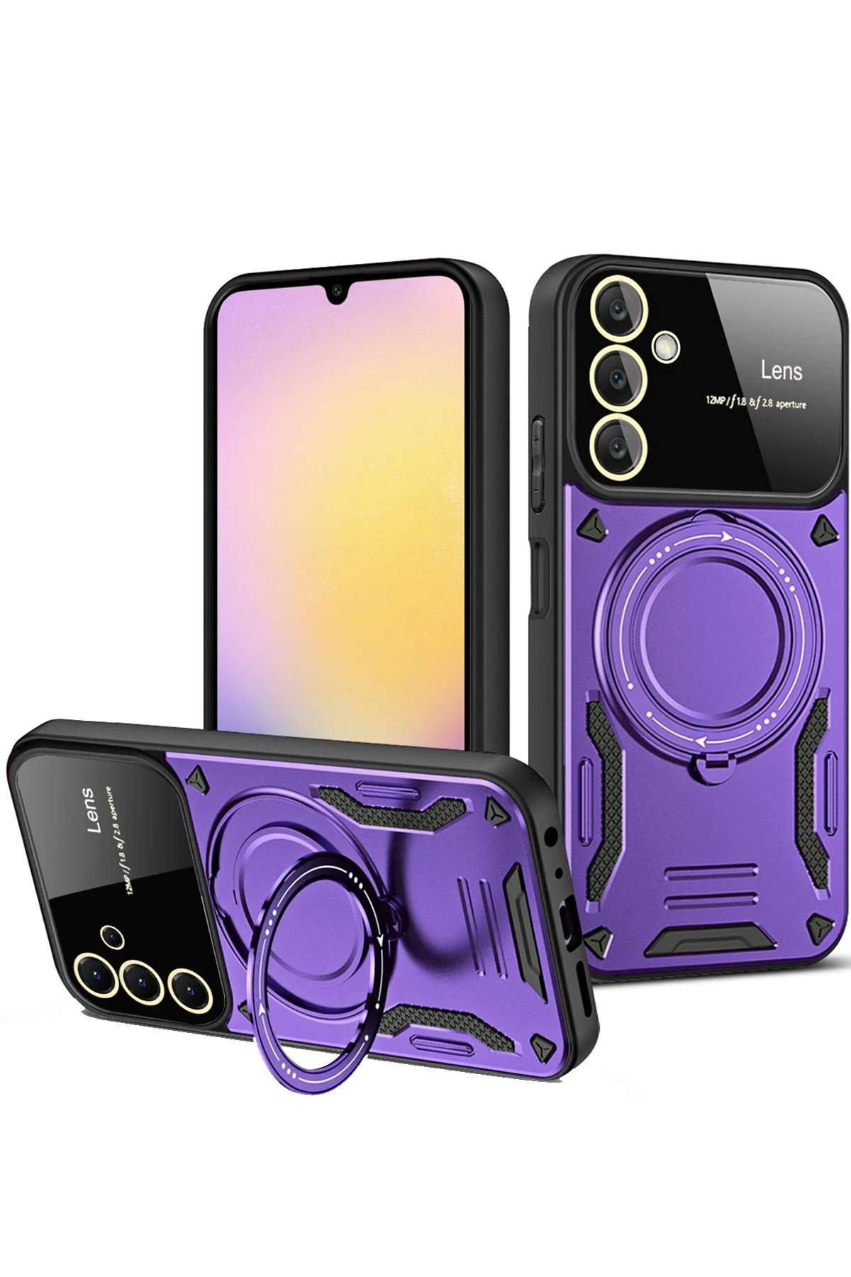 newface-samsung-galaxy-a14-4g-kilif-joy-lens-standli-kapak-mor-default Uray store Samsung Galaxy A14 4G Kılıf Joy Lens Standlı Kapak - Mor - Görsel 1