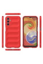 Uray store Samsung Galaxy A14 4G Kılıf Optimum Silikon - Kırmızı - Görsel 3