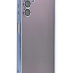 Uray store Samsung Galaxy A14 4G Kılıf Razer Lensli Silikon - Açık Mavi