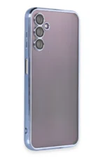 Uray store Samsung Galaxy A14 4G Kılıf Razer Lensli Silikon - Açık Mavi