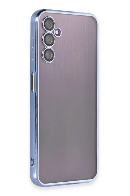 Uray store Samsung Galaxy A14 4G Kılıf Razer Lensli Silikon - Açık Mavi