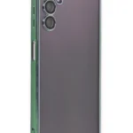 Uray store Samsung Galaxy A14 4G Kılıf Razer Lensli Silikon - Yeşil