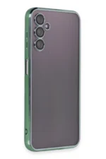 Uray store Samsung Galaxy A14 4G Kılıf Razer Lensli Silikon - Yeşil