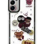 Uray store Samsung Galaxy A14 4G Kılıf Sweet Desenli Silikon Kapak - Sarı