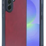 Uray store Samsung Galaxy A15 4G Kılıf Aras Deri Kapak - Bordo