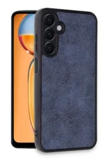 Uray store Samsung Galaxy A15 4G Kılıf Aras Deri Kapak - Lacivert - Görsel 2