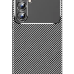 Uray store Samsung Galaxy A15 4G Kılıf Auto Focus Karbon Kapak - Siyah