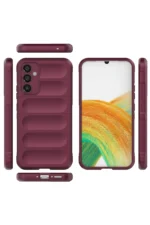 Uray store Samsung Galaxy A15 4G Kılıf Optimum Silikon - Bordo - Görsel 2