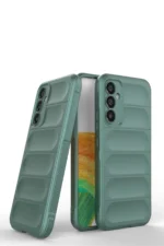 Uray store Samsung Galaxy A15 4G Kılıf Optimum Silikon - Koyu Yeşil - Görsel 3