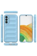 Uray store Samsung Galaxy A15 4G Kılıf Optimum Silikon - Sky Blue - Görsel 2