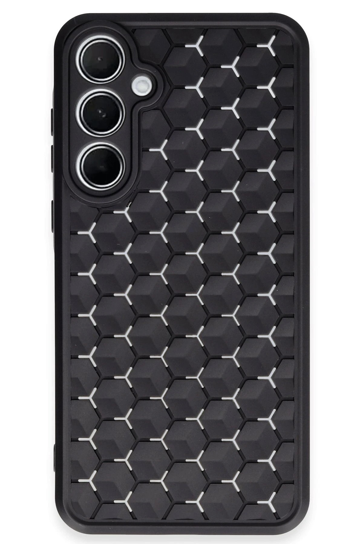newface-samsung-galaxy-a15-4g-kilif-petek-silikon-kapak-siyah-default Uray store Samsung Galaxy A15 4G Kılıf Petek Silikon Kapak - Siyah - Görsel 1