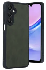 Uray store Samsung Galaxy A16 5G Kılıf Aras Deri Kapak - Koyu Yeşil