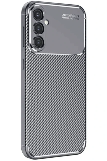 Uray store Samsung Galaxy A16 5G Kılıf Auto Focus Karbon Kapak - Gri