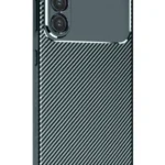 Uray store Samsung Galaxy A16 5G Kılıf Auto Focus Karbon Kapak - Koyu Yeşil