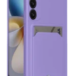 Uray store Samsung Galaxy A16 5G Kılıf Kelvin Kartvizitli Silikon - Lila