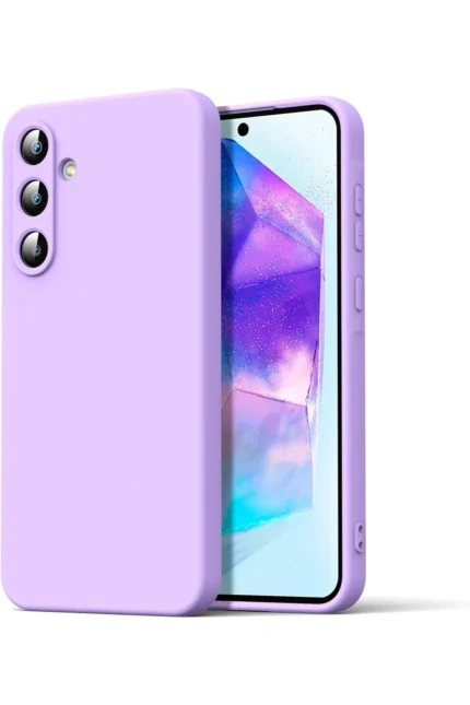 Uray store Samsung Galaxy A16 5G Kılıf Nano içi Kadife Silikon - Lila