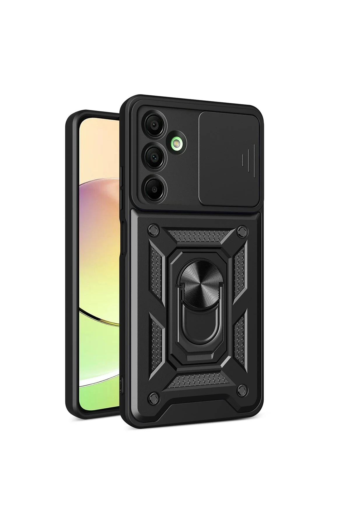 newface-samsung-galaxy-a16-5g-kilif-pars-lens-yuzuklu-silikon-siyah-default Uray store Samsung Galaxy A16 5G Kılıf Pars Lens Yüzüklü Silikon - Siyah - Görsel 1