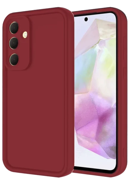 Uray store Samsung Galaxy A16 5G Kılıf Viera Silikon - Bordo