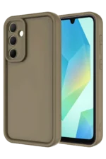 Uray store Samsung Galaxy A16 5G Kılıf Viera Silikon - Kahverengi