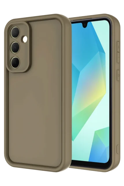 Uray store Samsung Galaxy A16 5G Kılıf Viera Silikon - Kahverengi