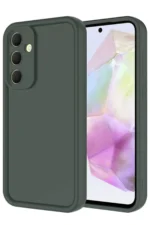 Uray store Samsung Galaxy A16 5G Kılıf Viera Silikon - Koyu Yeşil