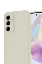 Uray store Samsung Galaxy A16 5G Kılıf Viera Silikon - Krem - Görsel 3