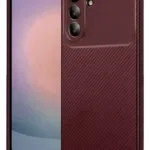 Uray store Samsung Galaxy A17 5G Auto Focus Karbon Kapak - Bordo